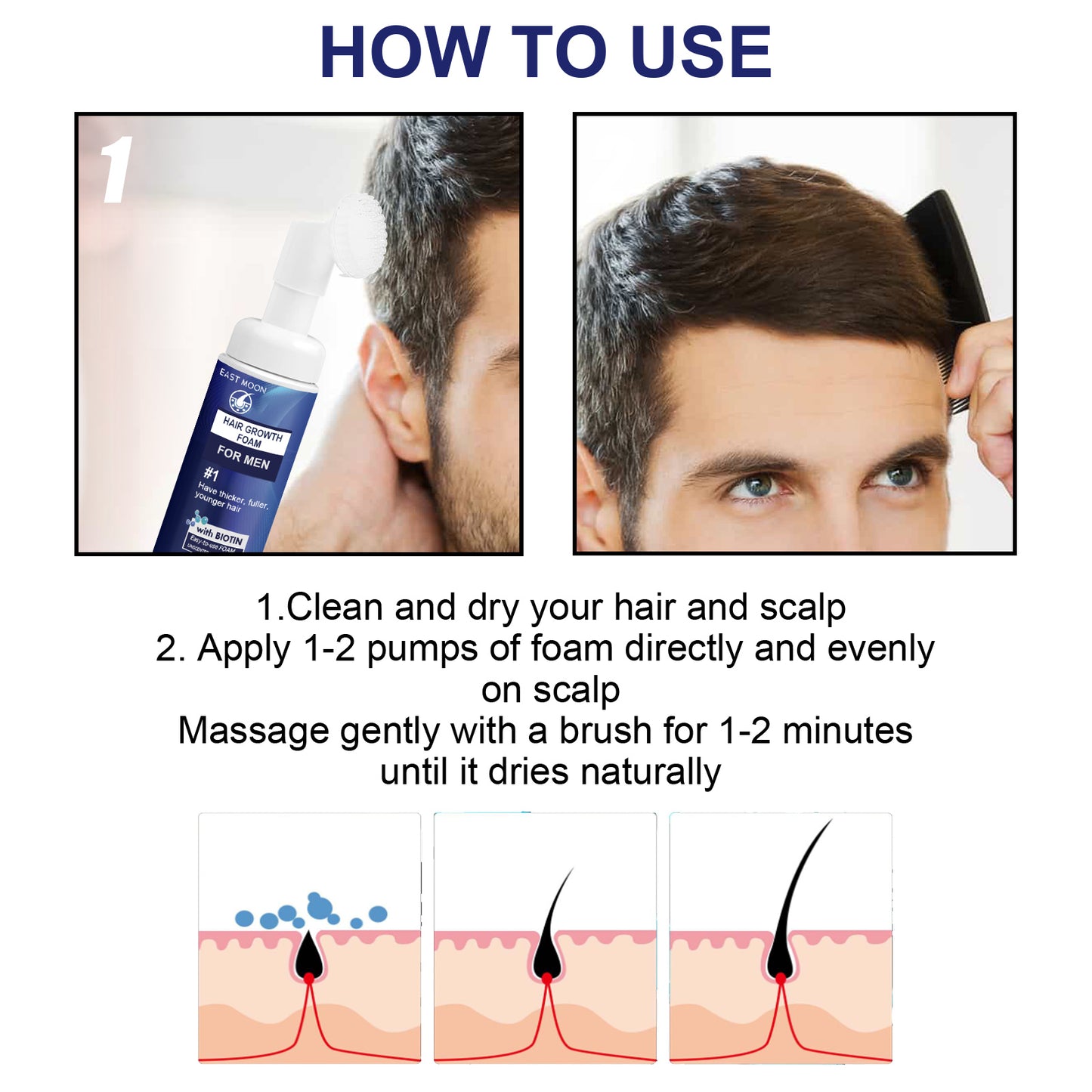 Men's Dense Hair Foam Machine